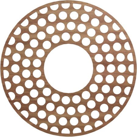 Ekena Millwork Fink Wood Fretwork Pierced Ceiling Medallion, Walnut, 30"OD x 10 7/8"ID x 3/8"T CMWP30X30X0375FFWA